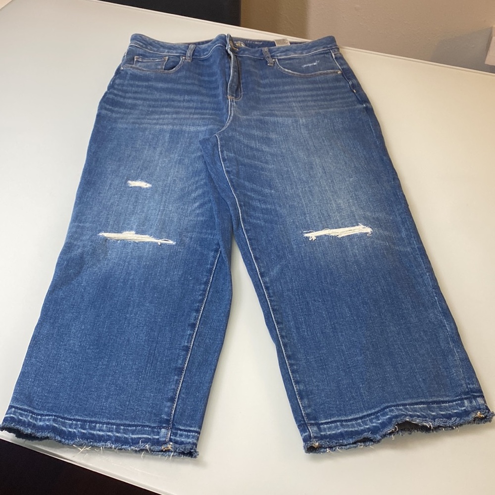 Chicos High Rise Straight Leg Crop sz16R - Picture 3 of 7